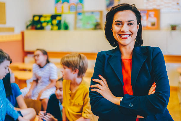 istock Portrait of young teacher in class 2234153328