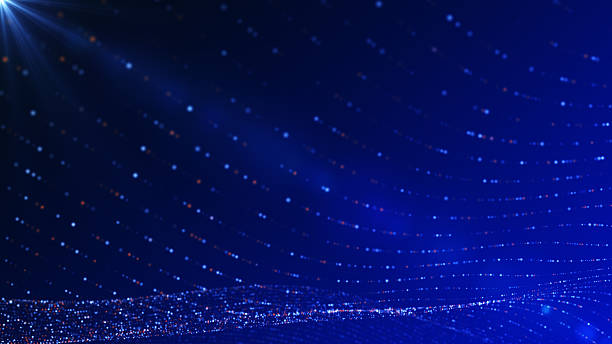 istock Futuristic line wave background 4K stok video 2234154259