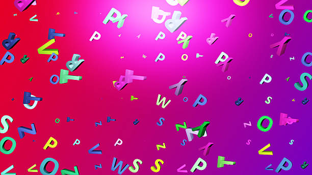 istock Abstract Alphabet Background with Colorful Randomly Letters 4K 2234154582
