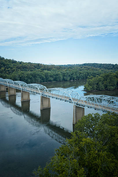 Aerial view of the Point of Rocks Bridge.