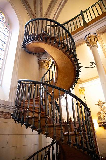 istock Santa Fe New Mexico Mystery Stairs in Loretto Chapel interior 2234159317