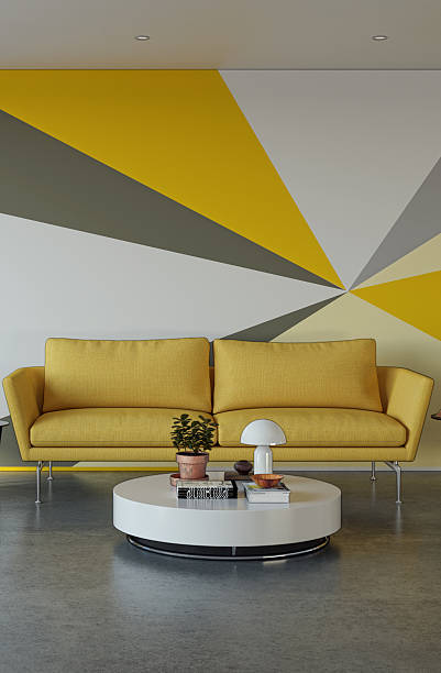 istock Large luxury modern bright interiors Living room mockup illustration 3D rendering image 2234171908