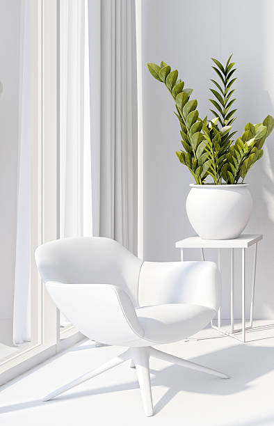 istock Large luxury modern bright interiors Living room mockup illustration 3D rendering image 2234172888