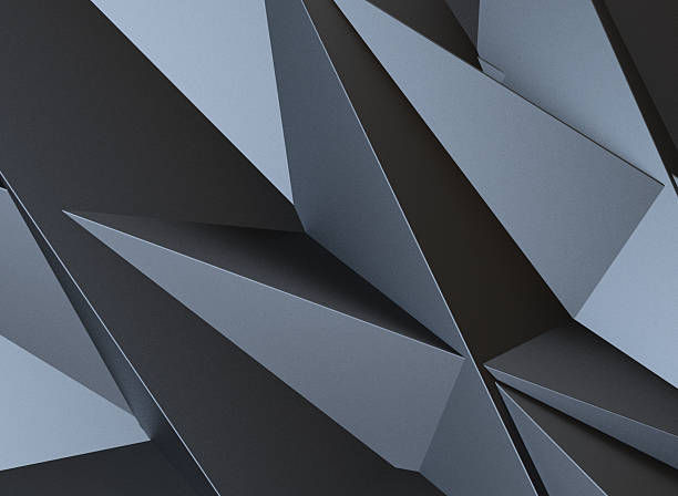 istock Abstract background of polygons on background.Black Triangle background 2234174116