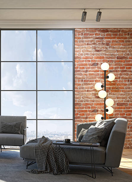 istock Large luxury modern bright interiors Living room mockup illustration 3D rendering image 2234175209