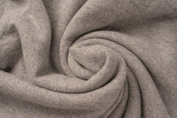 istock Soft grey merino wool sweater texture as a background. 2234176349