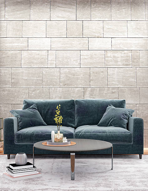 istock Large luxury modern bright interiors Living room mockup illustration 3D rendering image 2234177234