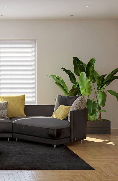 istock Large luxury modern bright interiors Living room mockup illustration 3D rendering image 2234177261