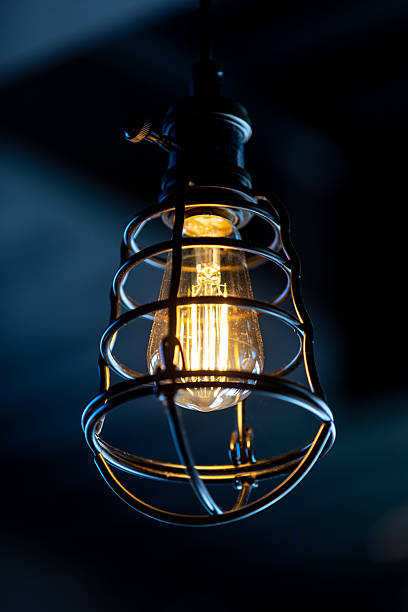 istock Industrial Style Pendant Lamp with a Vintage Edison Bulb 2234184307