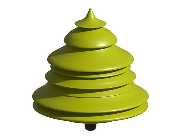 istock Stylized Christmas tree illustration. Minimalist and geometric design. Festive decor, holiday season, greeting card, or ecofriendly concept. Bright, simple, modern. 2234209399