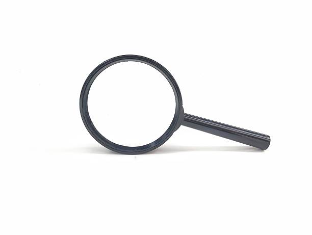 Magnifier glass isolated on white background
