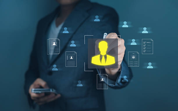 istock HR professional selecting candidate Recruitment, hiring process, employee management technology and data management. highlighting resource search and recruitment acquisition, and employee selection 2234240859