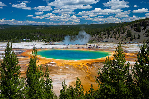Grand Prismatic Spring in Yellowstone National Park