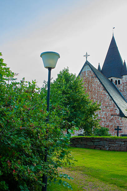 Aland. Finland, August 10, 2009. The Church of St. Michael is supposed to be built in the end of the 13th century
