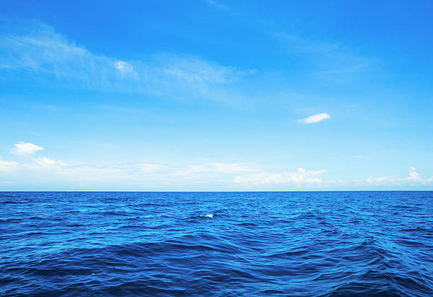 Beautiful sky and blue sea