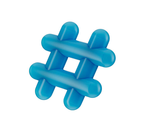 istock A glossy blue 3D hashtag symbol, representing social media and online connectivity. 3D Illustration 2234264967