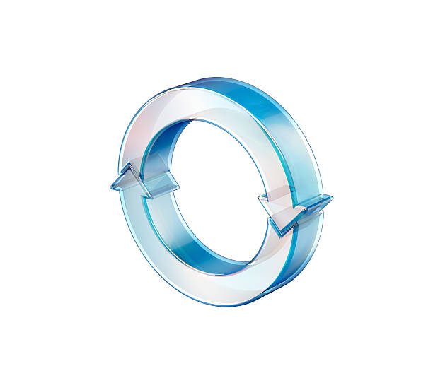 istock 3d Transparent Clockwise Arrow Loop Symbolizes Recycling And Continuous Rotation. 3D Illustration 2234265601