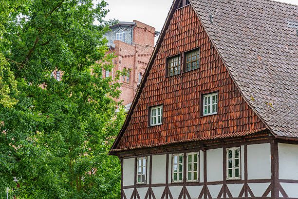 Mobile Shot Lüneburg Sightseeing Wasserturm historic building exterior Sunny day May Outlook Special viewpoint