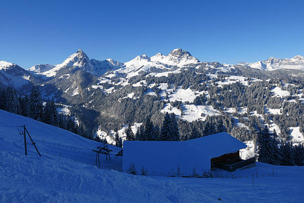 istock Mountain ranges seen from the Wispile ski area, Gstaad, Switzerland. 2234267618