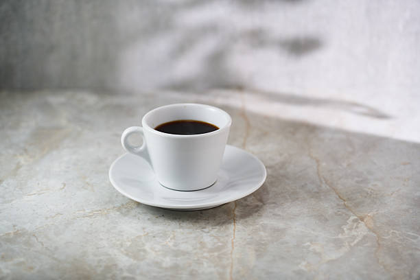 istock A delightful cup of black coffee on a marble caf? table 2234269119