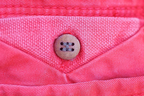 Closeup or macro of a pocket of a brown jacket