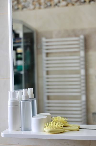istock Cosmetics on the bathroom shelf 2234284068