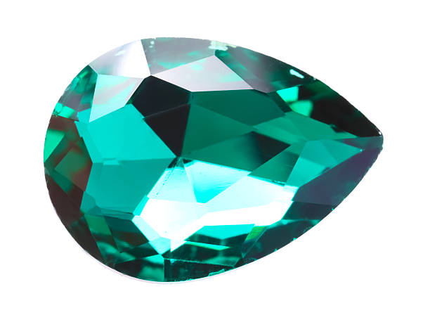 istock One green shiny gemstone isolated on white 2234285032