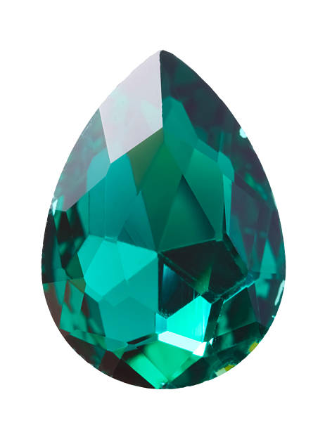 istock One green shiny gemstone isolated on white 2234285051
