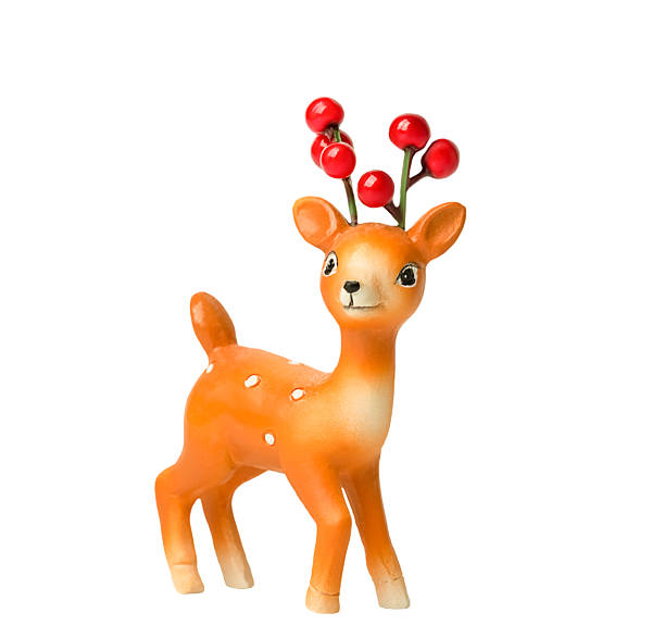 istock Small deer toy isolated on white 2234288752