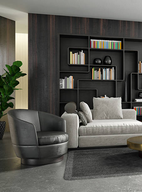 istock Large luxury modern bright interiors Living room mockup illustration 3D rendering image 2234297283