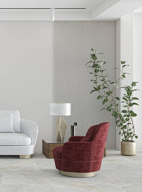 istock Large luxury modern bright interiors Living room mockup illustration 3D rendering image 2234299080