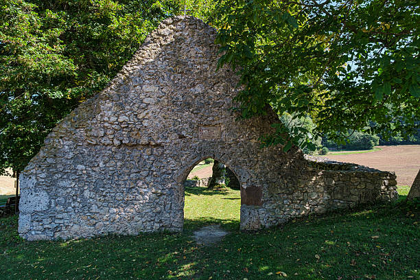 The chapel ruins near Arzlohe in Middle Franconia, dedicated in the Middle Ages to St. Rochus, the plague saint, and St. Leonard, the cattle saint