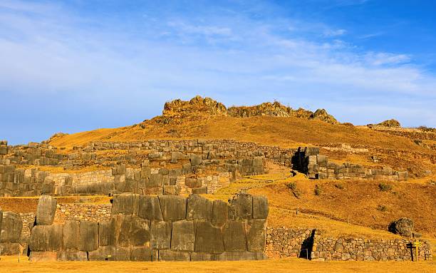 istock Ancient stone ruins of Saqsaywaman under a clear blue sky in Cusco, Peru. 2234303853