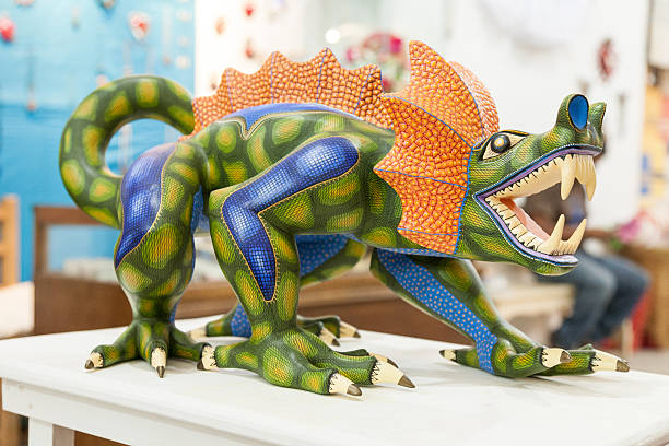 Traditional mexican symbolic toy called alebrije from Oaxaca, Mexico