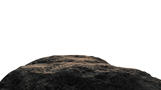 istock Stone isolated background, Rock mountain Podium mockup material design floor stage presentation product advertising, Cliff mountain hill chunk boulder, Clipping paths 2234314167