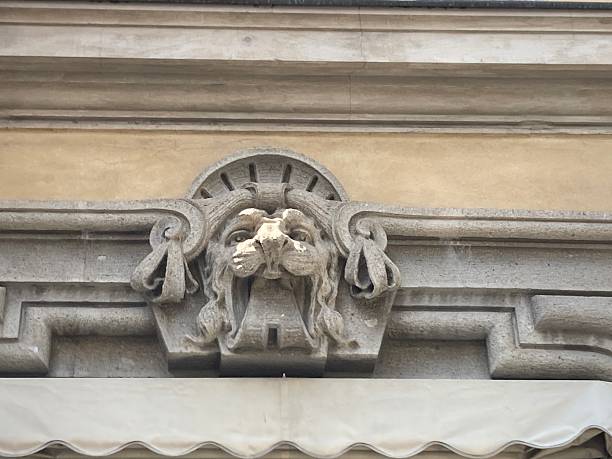 istock Head of a Lion Decorating Door 2234320313