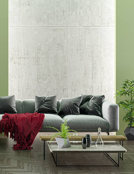 istock Large luxury modern bright interiors Living room mockup illustration 3D rendering image 2234323465
