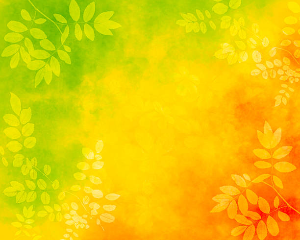 istock Abstract Autumn Leaves Background on Watercolor Painting with Copy Space 2234324505