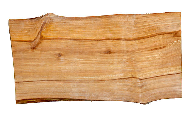 istock Wooden board with natural grain texture isolated on white background 2234325818