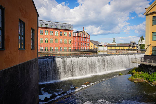 istock Waterfall in old industrial area 2234337560