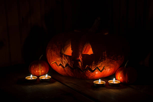 Jack-o-Lantern Pumpkins Glow in the Dark, Halloween theme