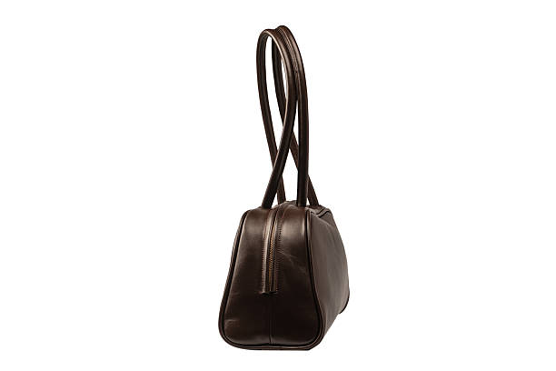 istock Bowling browm leather bag isolated on a white background. 2234341152