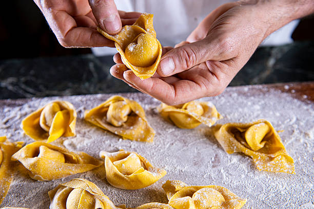 istock Handmade Tortellini Preparation by a Chef 2234341306