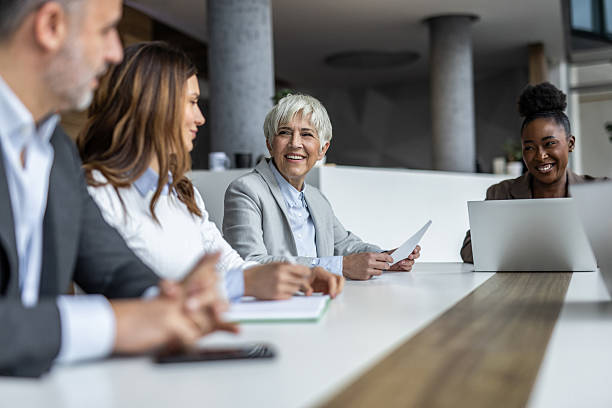 istock Diverse businesspeople collaborating during a meeting in a modern office 2234343799