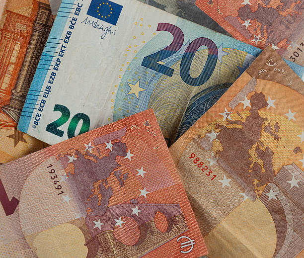 istock A close-up of scattered euro banknotes 2234349923