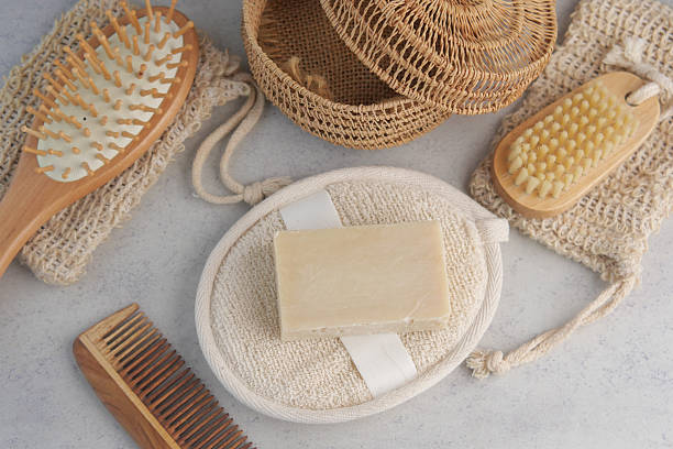 istock Natural beauty products arranged on a soft surface for self-care 2234351655