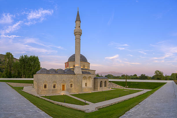 istock Exploring the architectural beauty of Xhamia e Plumbit in Shkoder, Albania at twilight 2234352532