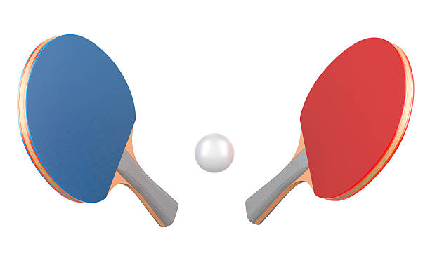 istock Table tennis, ping pong rackets and ball. 3D rendering 2234362230