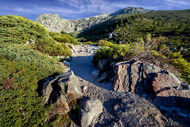 Sendero de la Laguna Grande en Peñalara. Madrid.