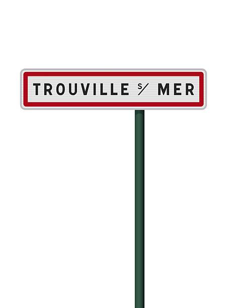 istock Trouville sur Mer city road sign 2234372773